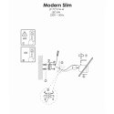 Light Prestige Kinkiet Modern Slim 40 cm czarny LED 3000K