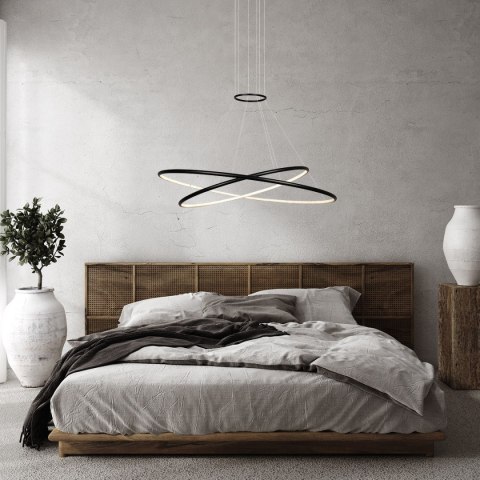 Light Prestige Lampa wisząca Halifax czarna LED CCT