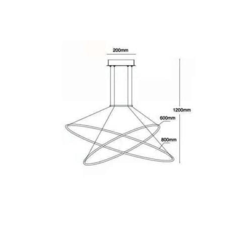 Light Prestige Lampa wisząca Halifax czarna LED CCT