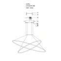 Light Prestige Lampa wisząca Halifax czarna LED CCT