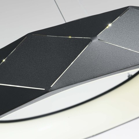 Light Prestige Lampa wisząca Reus czarna LED 4000K