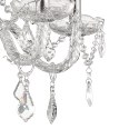 Light Prestige Lampa wisząca Cristallo srebrna 5xE14