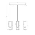 Light Prestige Lampa wisząca Manacor złota 3xGU10
