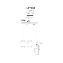 Light Prestige Lampa wisząca Savona czarna 3xE27