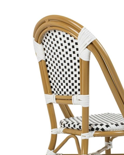 Krzesło ogrodowe CAFE PARIS białe rattan