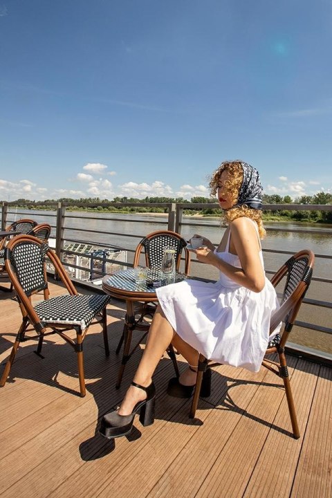 Krzesło ogrodowe CAFE PARIS brązowe rattan