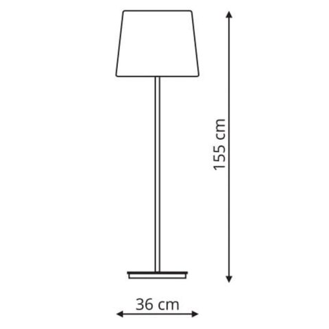 Light Prestige Lampa podłogowa Marbella czarna