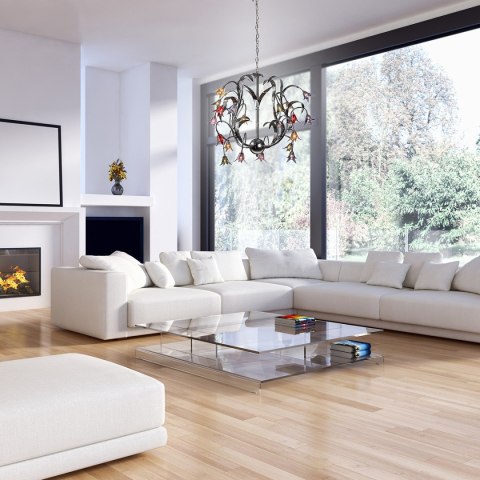 Light Prestige Lampa wisząca Hawai srebrna 20xG4