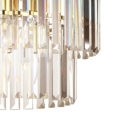Light Prestige Lampa wisząca Vetro 5 antyczne złoto 5xE14