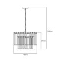 Light Prestige Lampa wisząca Vetro 5 antyczne złoto 5xE14