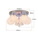 Light Prestige Ozdobny plafon Sada srebrny 5xE14 plus LED