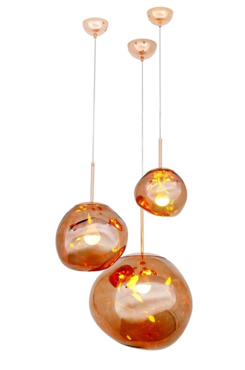 MOOSEE lampa wisząca FUSION 40 miedziana - akryl