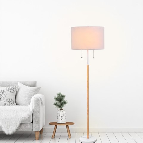 Light Prestige Lampa podłogowa Fogo biała 2xE27