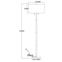 Light Prestige Lampa podłogowa Fogo biała 2xE27