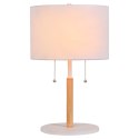 Light Prestige Lampa stołowa Fogo biała 2xE27
