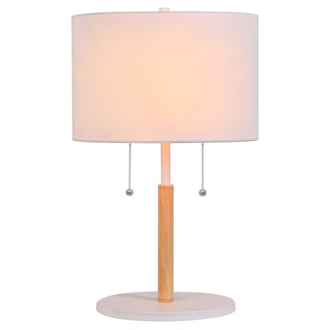 Light Prestige Lampa stołowa Fogo biała 2xE27