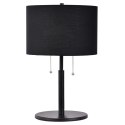 Light Prestige Lampa stołowa Fogo czarna 2xE27