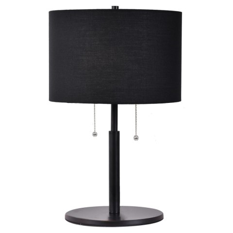 Light Prestige Lampa stołowa Fogo czarna 2xE27