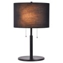 Light Prestige Lampa stołowa Fogo czarna 2xE27