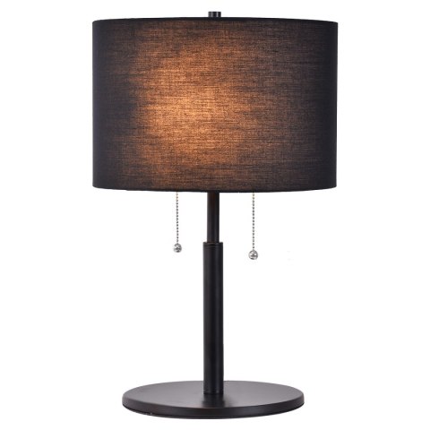 Light Prestige Lampa stołowa Fogo czarna 2xE27
