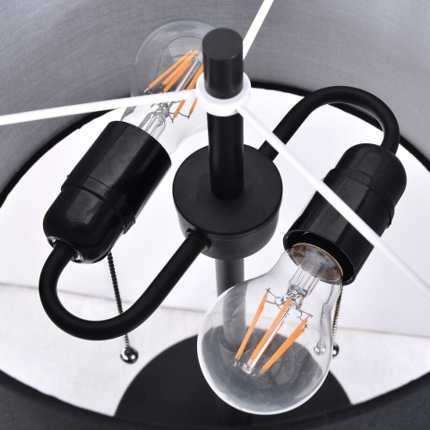 Light Prestige Lampa stołowa Fogo czarna 2xE27