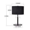 Light Prestige Lampa stołowa Fogo czarna 2xE27