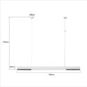 Light Prestige Lampa wisząca Cali L biała Tuya LED CCT