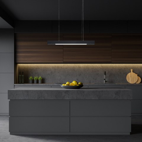 Light Prestige Lampa wisząca Cali M czarna Tuya LED CCT
