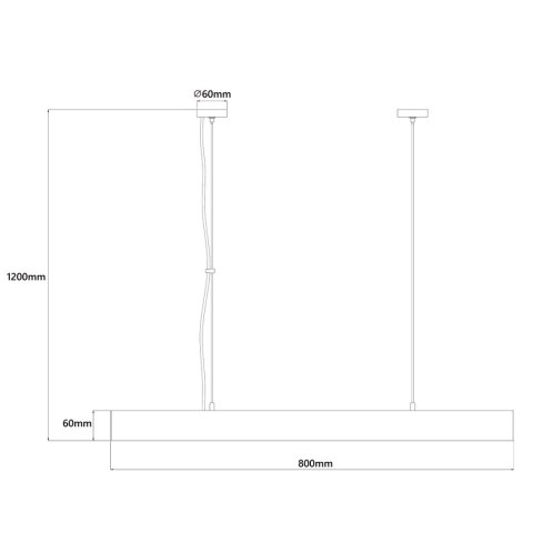 Light Prestige Lampa wisząca Cali M czarna Tuya LED CCT