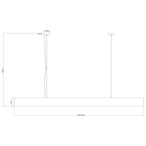 Light Prestige Lampa wisząca Luci L biała Tuya LED CCT