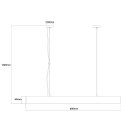 Light Prestige Lampa wisząca Mira M biała Tuya LED CCT