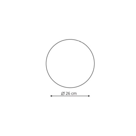 Light Prestige Plafon Platillo 26 cm czarny LED CCT