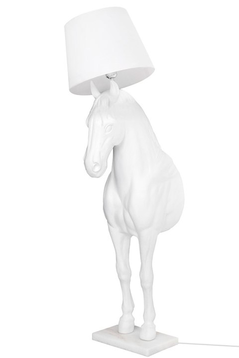 MOOSEE lampa podłogowa KOŃ HORSE STAND M biała - włókno szklane