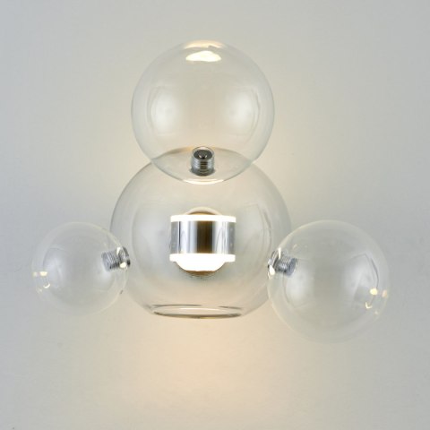 Lampa ścienna BUBBLES -3+1W LED chrom 3000 K