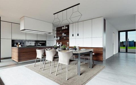 MOOSEE lampa wisząca FLUSSO LINE 6 czarna