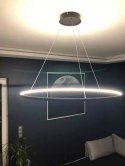 Lampa wisząca Ledowe Okręgi No.1 60cm 3k 32W czarna