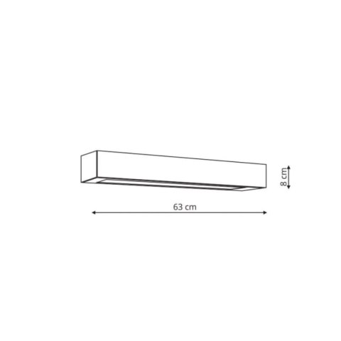 Light Prestige Kinkiet Ibros 63 cm biały IP44 LED CCT