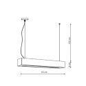 Light Prestige Lampa wisząca Ibros biała 18W IP20 LED CCT
