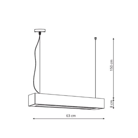 Light Prestige Lampa wisząca Ibros biała 18W IP20 LED CCT