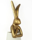 KARE lampa podłogowa RABBIT 150 cm biała / złota