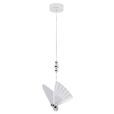 Light Prestige Lampa wisząca Mariposa 1 srebrna LED CCT