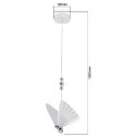 Light Prestige Lampa wisząca Mariposa 1 srebrna LED CCT