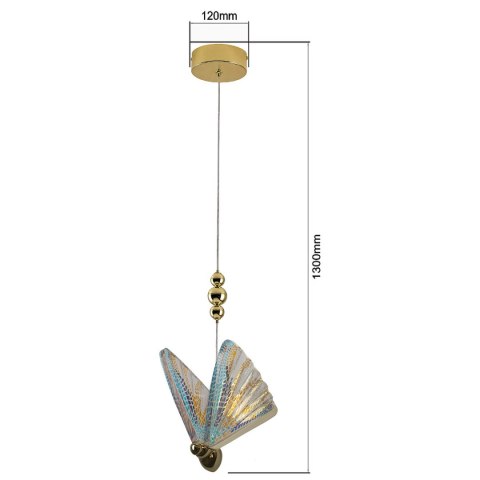 Light Prestige Lampa wisząca Mariposa 1 mix kolor LED CCT