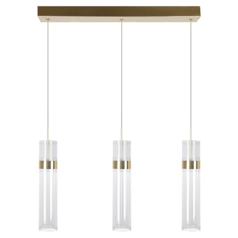Light Prestige Lampa wisząca Ambiente 3 złota LED CCT