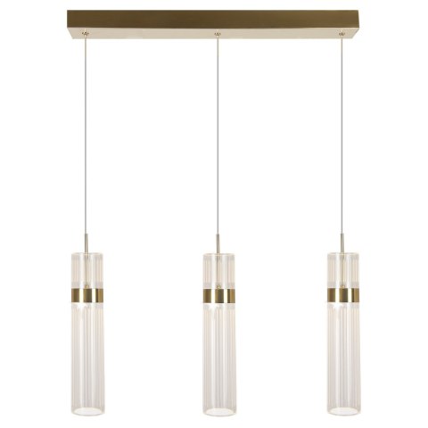 Light Prestige Lampa wisząca Ambiente 3 złota LED CCT