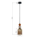 Light Prestige Lampa wisząca Tropea bursztynowa 1xE27