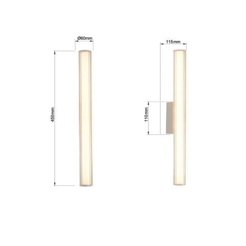 Light Prestige Kinkiet Linea 45 cm biały LED CCT