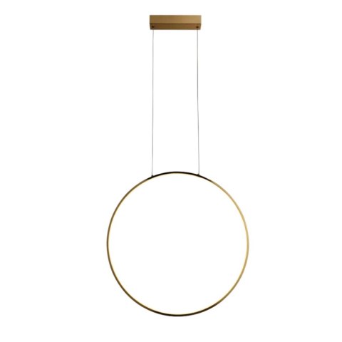 Light Prestige Lampa wisząca Mirror L złota IP44 LED CCT