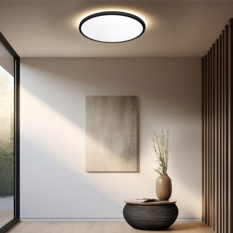 Light Prestige Plafon Pryzma 38 cm czarny LED CCT