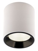 LAMPA SUFITOWA TUB OKRĄGŁY BIAŁY+ PIERŚCIEŃ OZDOBNY BIAŁY RC0155/C0156 WHITE